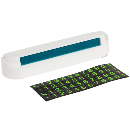 Парковочная визитка Litera, белая, наклейки