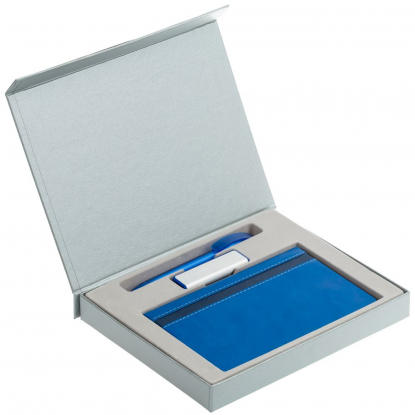 Коробка Memo Pad для блокнота, флешки и ручки, пример использования