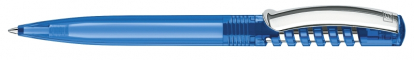 Шариковая ручка New Spring Clear clip metal, синяя