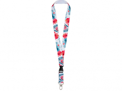 Ланъярд под сублимацию с карабином и межуровневым замком, 2,5 см