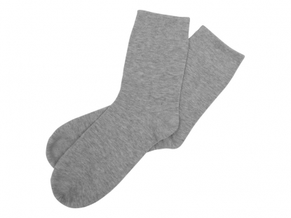 Носки однотонные Socks, женские, серый меланж