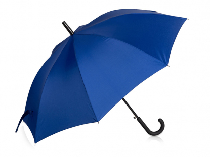 Зонт-трость Reviver  с куполом из переработанного пластика, глубокий синий