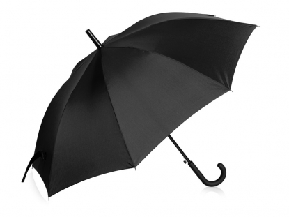Зонт-трость Reviver  с куполом из переработанного пластика, черный
