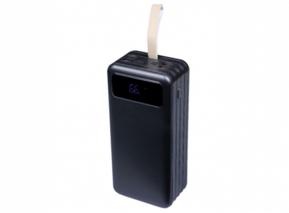 Внешний аккумулятор power bank с фонариком 50000 Mah, чёрный