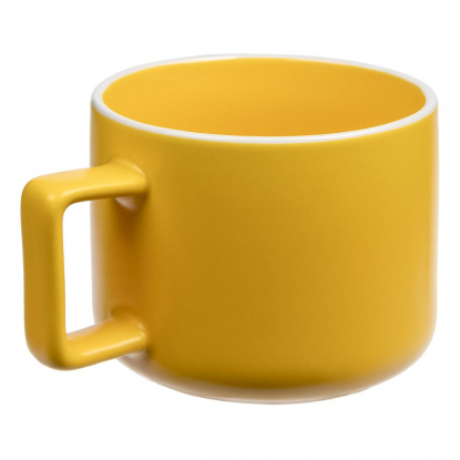 Чашка Fusion, желтая, вид сбоку