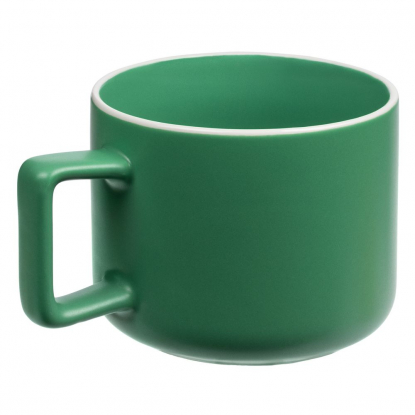 Чашка Fusion, зеленая, вид сбоку