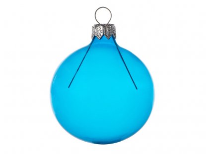 Стеклянный шар на елку Fairy tale, 6 см, голубой