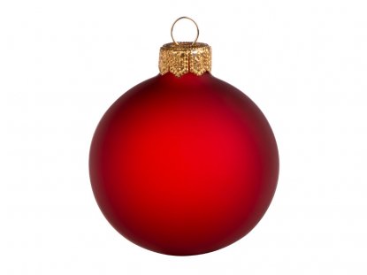 Стеклянный шар на елку Fairy tale Opal, 6 см, матовый, красный