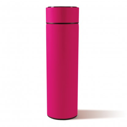 Термос MARK LED soft touch, розовый