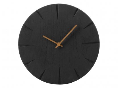 Часы деревянные Валери, черные