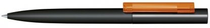 Шариковая ручка Headliner Soft Touch, чёрная с оранжевым