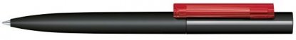 Шариковая ручка Headliner Soft Touch, чёрная с красным