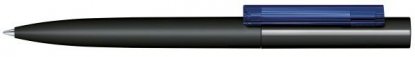 Шариковая ручка Headliner Soft Touch, чёрная с тёмно-синим