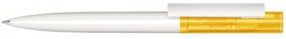 Шариковая ручка Headliner Clear Basic, белая с жёлтым