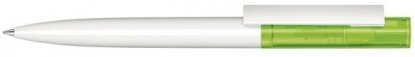Шариковая ручка Headliner Clear Basic, белая с салатовым
