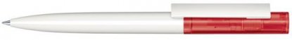 Шариковая ручка Headliner Clear Basic, белая с красным