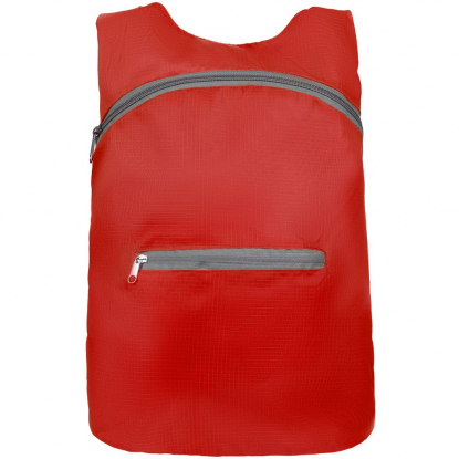 Складной рюкзак Barcelona, красный, вид спереди