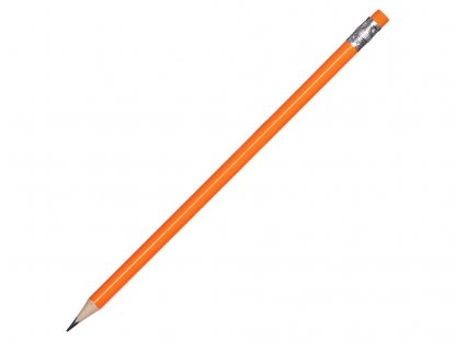 Трехгранный карандаш Графит 3D с ластиком, оранжевый