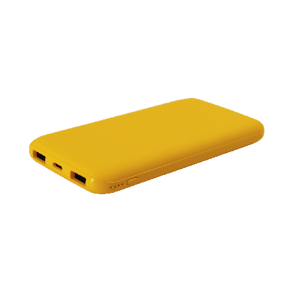 Внешний аккумулятор Bplanner Power 2 ST, софт-тач, желтый
