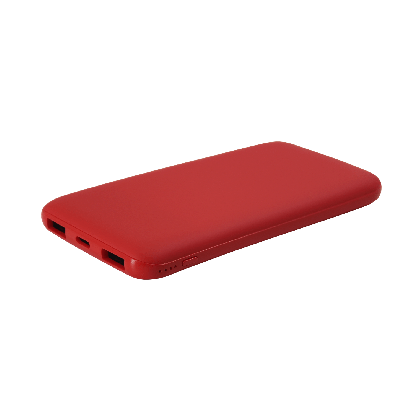 Внешний аккумулятор Bplanner Power 2 ST, софт-тач, красный