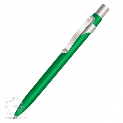 Шариковая ручка Alpha BeOne, зелено-серебристая