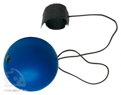 Антистресс Мяч на резинке, темно-синий