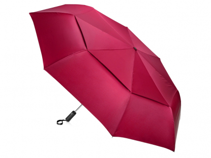 Зонт складной Canopy с большим двойным куполом (d126 см), красный