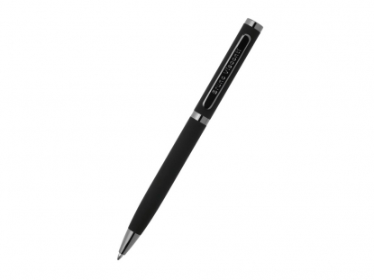 Ручка металлическая Firenze, софт-тач, черная