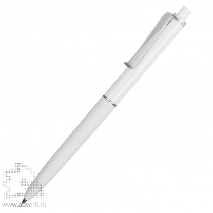 Ручка пластиковая soft-touch шариковая Plane, белая
