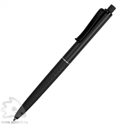 Ручка пластиковая soft-touch шариковая Plane, черная