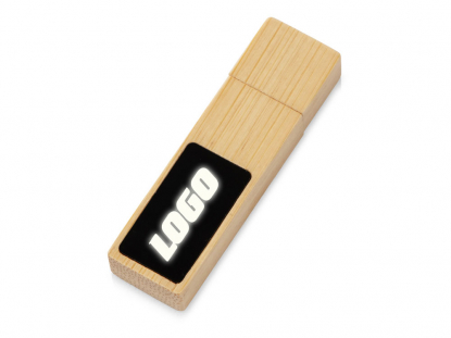 USB 2.0- флешка на 32 Гб c подсветкой логотипа Bamboo LED