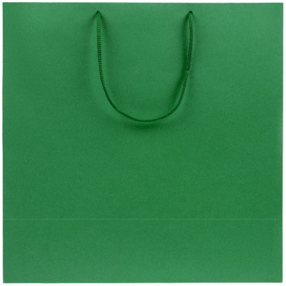 Пакет бумажный Porta, большой, зеленый, синий, вид спереди