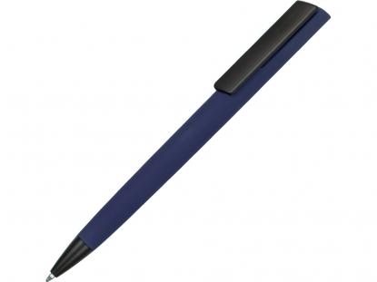 Ручка пластиковая шариковая C1 soft-touch, темно-синяя