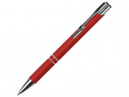 Ручка металлическая шариковая C1 soft-touch, красная