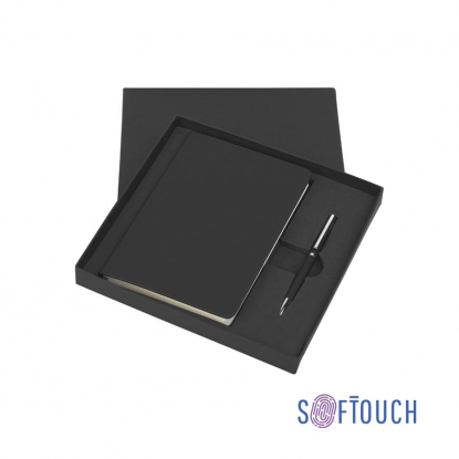Подарочный набор Парма, покрытие soft touch, черный, в коробке
