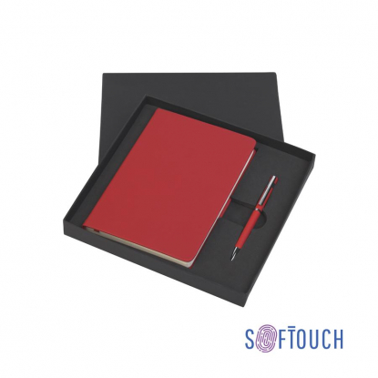 Подарочный набор Парма, покрытие soft touch, красный, в коробке