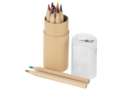 Набор из 12 цветных карандашей Cartoon, белый