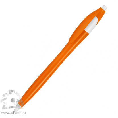 Ручка пластиковая шариковая Астра, оранжевая