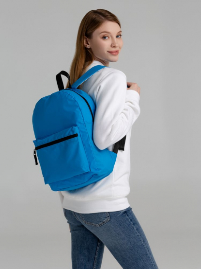Рюкзак Manifest Color из светоотражающей ткани, синий, пример использования