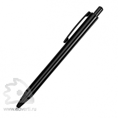 Ручка металлическая шариковая Iron, черная, сбоку
