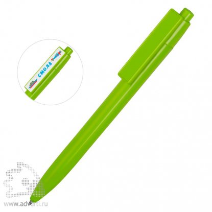 Ручка пластиковая шариковая Mastic, зеленая