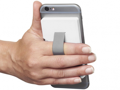 Картхолдер RFID, белый, в руке