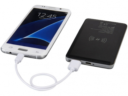 Беспроводной внешний аккумуляторPhase 3000 мAч, черный, проводная зарядка
