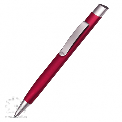 Шариковая ручка Triangular BeOne, красно-серебристая