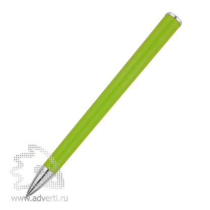 Шариковая ручка Атли, светло-зелёная, вид сзади