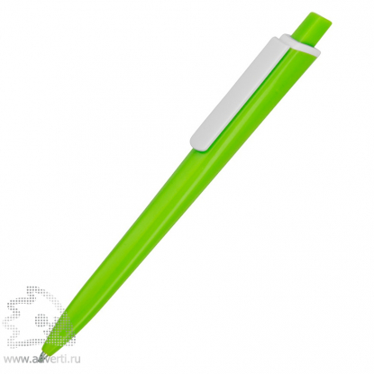 Ручка пластиковая трехгранная шариковая Lateen, зеленая