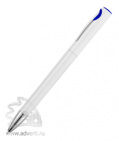 Ручка шариковая Локи, синяя, вид сбоку