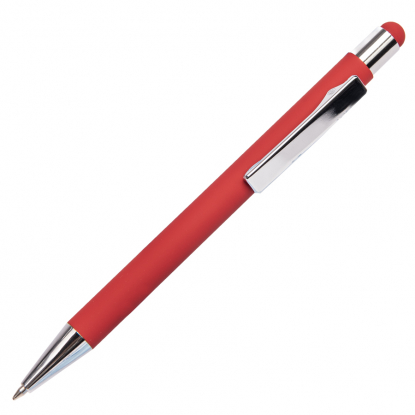 Ручка шариковая FACTOR TOUCH со стилусом, красная