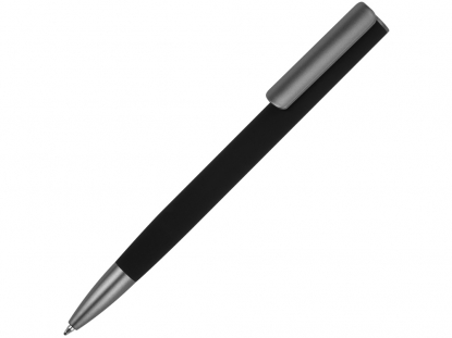 Ручка шариковая Insomnia soft-touch с зеркальным слоем, черная