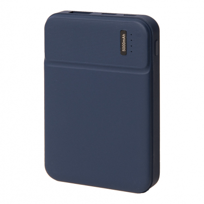 Универсальный аккумулятор OMG Flash 5 с подсветкой и soft touch, синий